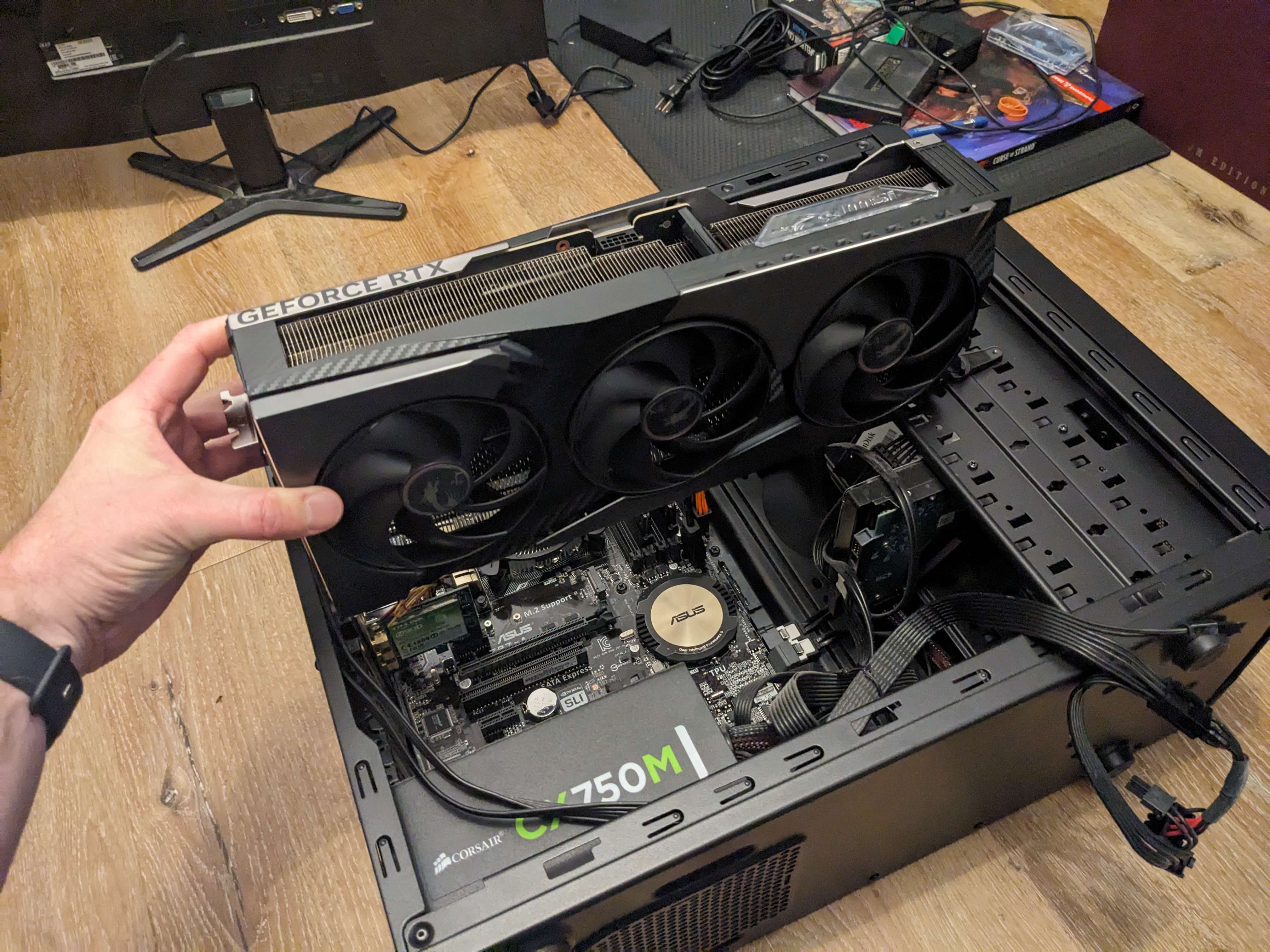 An RTX 5090 will not fit into a case from 2005